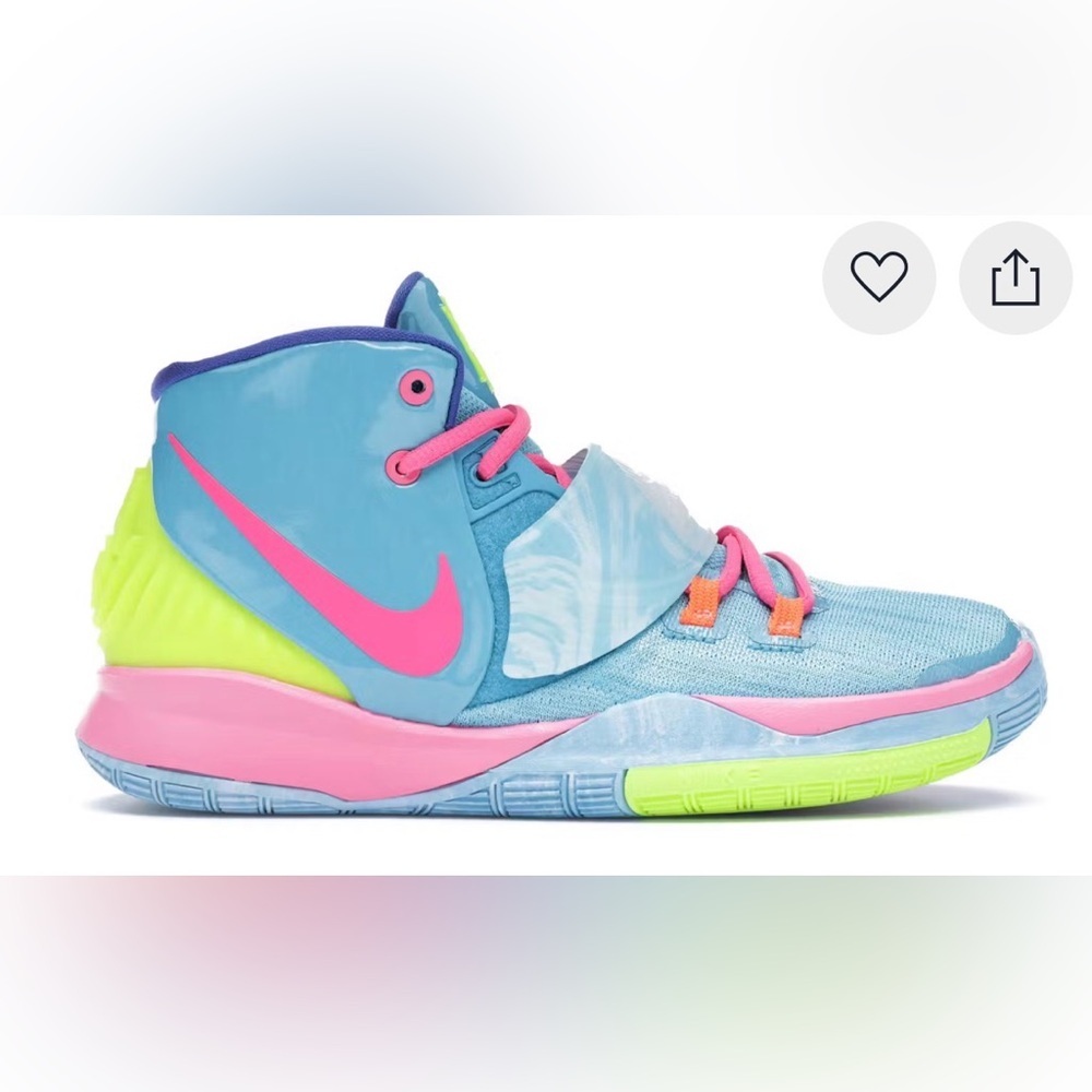 2019 Nike Kyrie Irving 6 Pool Blue Sneakers - size 4.5 - Picture 2 of 8